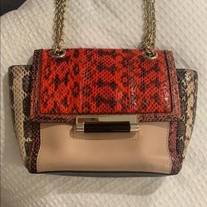 Diane Von Furstenberg Snake Skin Mini Clutch